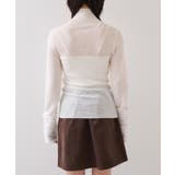 フェザー切り替えスリーブシアータートルニット | VIS | 詳細画像23