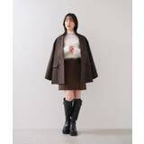 フェザー切り替えスリーブシアータートルニット | VIS | 詳細画像6