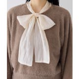 シアーボウタイリボン付きフェザーニットプルオーバー/2WAY・イージーケア | VIS  | 詳細画像26 