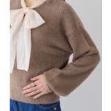 シアーボウタイリボン付きフェザーニットプルオーバー/2WAY・イージーケア | VIS  | 詳細画像27 