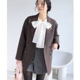 シアーボウタイリボン付きフェザーニットプルオーバー/2WAY・イージーケア | VIS  | 詳細画像8 