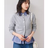 シャツレイヤード風メタルボタンカーディガン | VIS | 詳細画像14