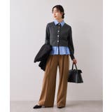 シャツレイヤード風メタルボタンカーディガン | VIS | 詳細画像16