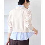 シャツレイヤード風メタルボタンカーディガン | VIS | 詳細画像28