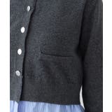 シャツレイヤード風メタルボタンカーディガン | VIS | 詳細画像38