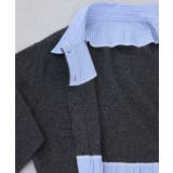 シャツレイヤード風メタルボタンカーディガン | VIS | 詳細画像42