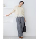 ペプラムオーガンジードッキングニットプルオーバー | VIS  | 詳細画像2 