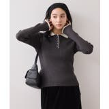 ダブルカラーポロニットトップス | VIS  | 詳細画像11 