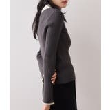 ダブルカラーポロニットトップス | VIS  | 詳細画像12 