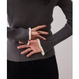 ダブルカラーポロニットトップス | VIS  | 詳細画像13 