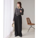 ダブルカラーポロニットトップス | VIS  | 詳細画像23 