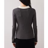 ダブルカラーポロニットトップス | VIS  | 詳細画像38 