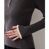 ダブルカラーポロニットトップス | VIS  | 詳細画像42 