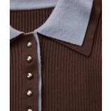 ダブルカラーポロニットトップス | VIS  | 詳細画像44 