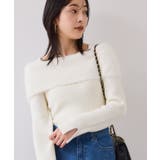 フェザーヤーンオフショルもちもちリブニット/イージーケア | VIS  | 詳細画像10 