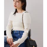 フェザーヤーンオフショルもちもちリブニット/イージーケア | VIS  | 詳細画像13 