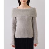 フェザーヤーンオフショルもちもちリブニット/イージーケア | VIS  | 詳細画像30 