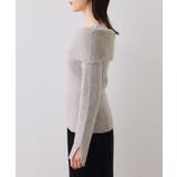 フェザーヤーンオフショルもちもちリブニット/イージーケア | VIS  | 詳細画像31 