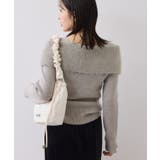 フェザーヤーンオフショルもちもちリブニット/イージーケア | VIS  | 詳細画像4 