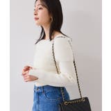 オフホワイト(15) | フェザーヤーンオフショルもちもちリブニット/イージーケア | VIS 