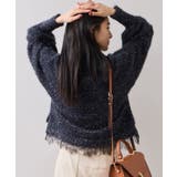 ラメフェザー裾レースハイネックニット | VIS  | 詳細画像12 