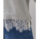 ラメフェザー裾レースハイネックニット | VIS  | 詳細画像31 