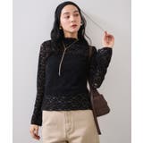 レースプチハイネックインナープルオーバー | VIS | 詳細画像13