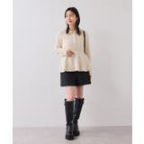 ペプラムデザインシャギーニット | VIS | 詳細画像2