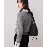 ビジュー付きシャギーカラーニットトップス | VIS  | 詳細画像12 