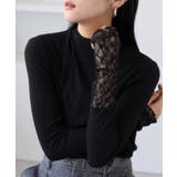 袖クシュクシュハイネックテレコインナープルオーバー/静電気防止・イージーケア | VIS | 詳細画像1