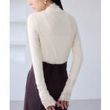 袖クシュクシュハイネックテレコインナープルオーバー/静電気防止・イージーケア | VIS | 詳細画像10