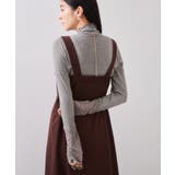 袖クシュクシュハイネックテレコインナープルオーバー/静電気防止・イージーケア | VIS | 詳細画像13