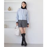 袖クシュクシュハイネックテレコインナープルオーバー/静電気防止・イージーケア | VIS | 詳細画像19