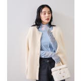 袖クシュクシュハイネックテレコインナープルオーバー/静電気防止・イージーケア | VIS | 詳細画像3