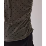 ベロアボウタイドットカットソー | VIS  | 詳細画像23 