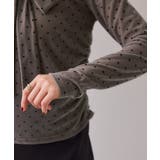 ベロアボウタイドットカットソー | VIS  | 詳細画像24 