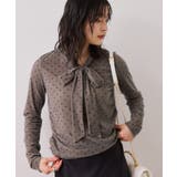 ベロアボウタイドットカットソー | VIS  | 詳細画像6 