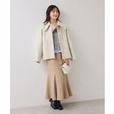 【美得】フリル襟ドッキングニットカーディガントップス | VIS  | 詳細画像10 