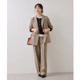 【美得】フリル襟ドッキングニットカーディガントップス | VIS  | 詳細画像21 