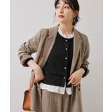 【美得】フリル襟ドッキングニットカーディガントップス | VIS  | 詳細画像22 