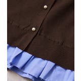 【美得】フリル襟ドッキングニットカーディガントップス | VIS  | 詳細画像39 