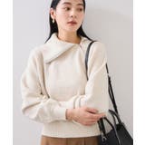 オフホワイト(15) | フロントジップニットプルオーバー/イージーケア | VIS