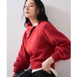 レッド系(62) | フロントジップニットプルオーバー/イージーケア | VIS