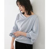 ワンポイント刺繍入りドレープスウェットプルオーバー | VIS  | 詳細画像3 