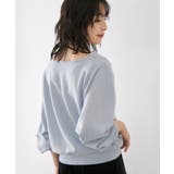 ワンポイント刺繍入りドレープスウェットプルオーバー | VIS  | 詳細画像4 