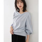 ワンポイント刺繍入りドレープスウェットプルオーバー | VIS  | 詳細画像5 