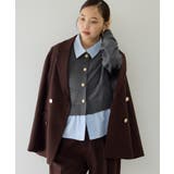 シャツレイヤード風メタルボタンドッキングカーディガン | VIS  | 詳細画像25 