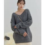 【前後2WAY】毛混トゥンカロンニット | VIS | 詳細画像11