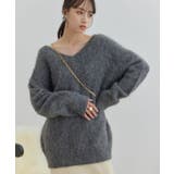 【前後2WAY】毛混トゥンカロンニット | VIS | 詳細画像12
