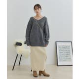 【前後2WAY】毛混トゥンカロンニット | VIS | 詳細画像14